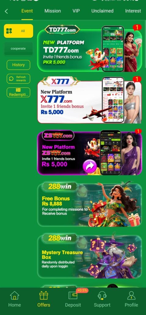 288Win Game fast withdrawal feature with EasyPaisa and JazzCash