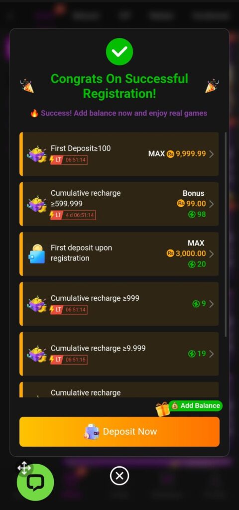 2V Game bonus includes welcome bonus, daily login bonus & rewards, and occasional  casino game bonus code options in Pakistan.