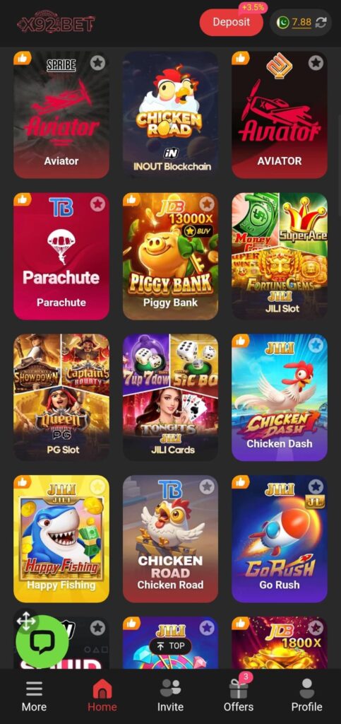 X92 Game slot games real money gameplay for Pakistani users