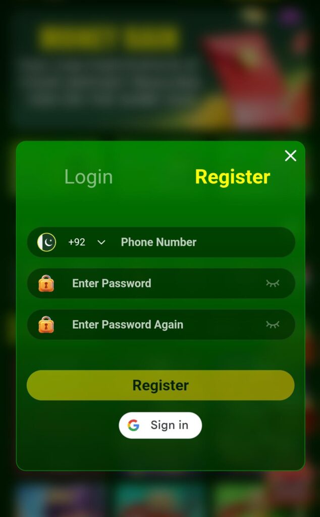 799Pak Game Registration process