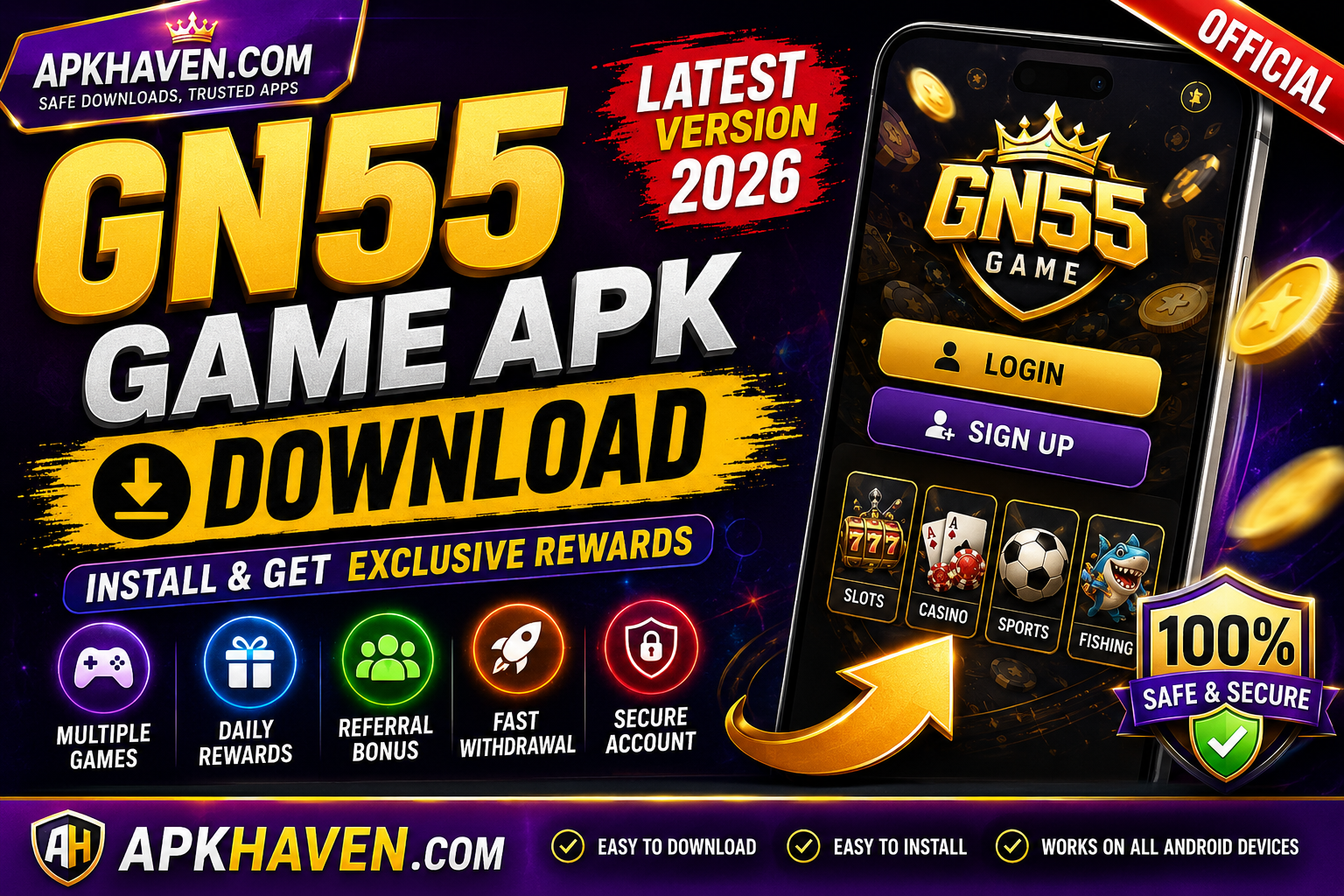 GN55 Game APK Download 2026 – Real Earning App